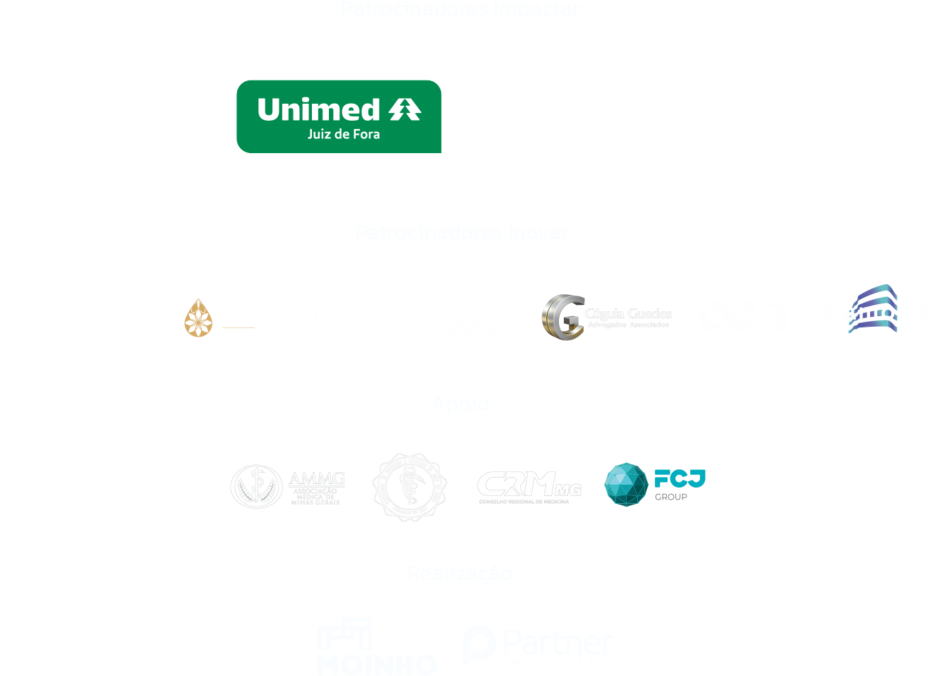 Patrocinadores e apoiadores do Saúde Up